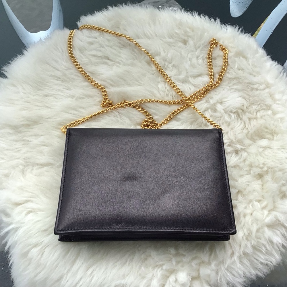 Susan Gail Black Envelope Evening Glam Shoulder or Clutch - Picture 3 of 6